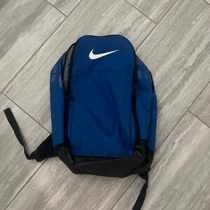 Nike Backpack Blue & Black  18- 19 inch  Logo  Front & Back
